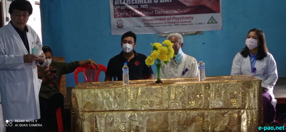 World Alzheimer's Day commemorated by Dept of Psychiatry, Shija Hospitals and Research Institute, Imphal :: September 21 2021
