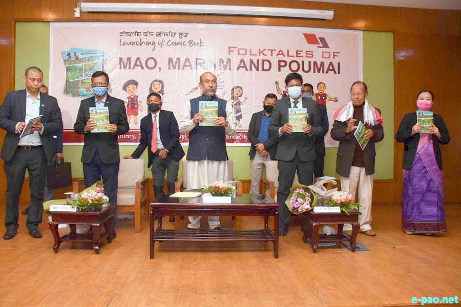 Launching of Comic Book - 'Folktales of Mao Maram and Poumai' at Chingmeirong :: February 13 2021