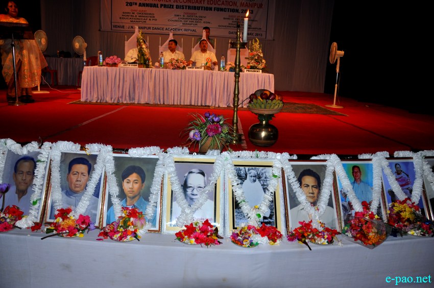  Floral tributes paid by Council of Higher Secondary Education, Manipur (COHSEM