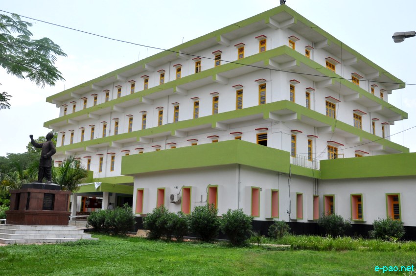 A building at Manipur University (MU), Canchipur 