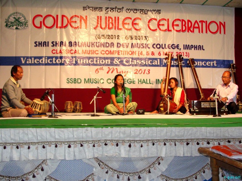 SSBD Musical College Golden Jubilee Celebration, Valedictory Function and Classical Music Concert  :: May 6, 2013