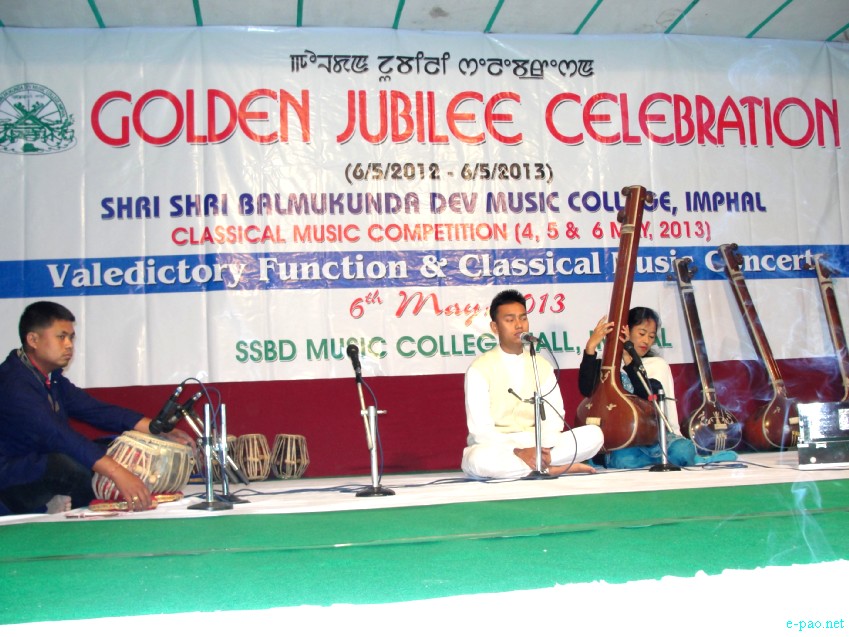SSBD Musical College Golden Jubilee Celebration, Valedictory Function and Classical Music Concert  :: May 6, 2013
