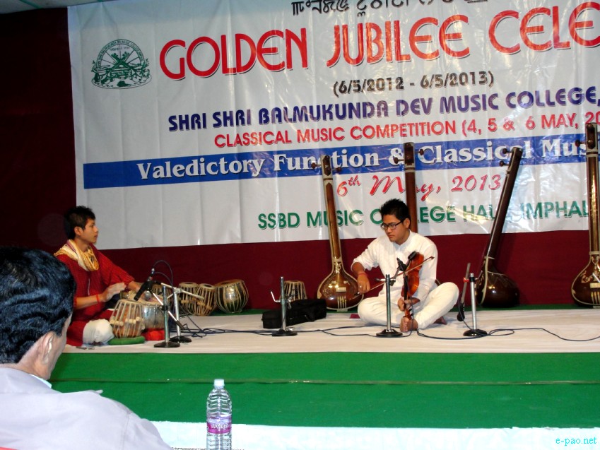 SSBD Musical College Golden Jubilee Celebration, Valedictory Function and Classical Music Concert  :: May 6, 2013