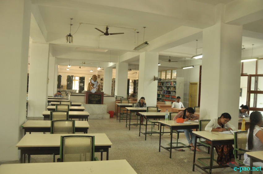 Library at Manipur University (MU) , Canchipur as seen on October 21 2014