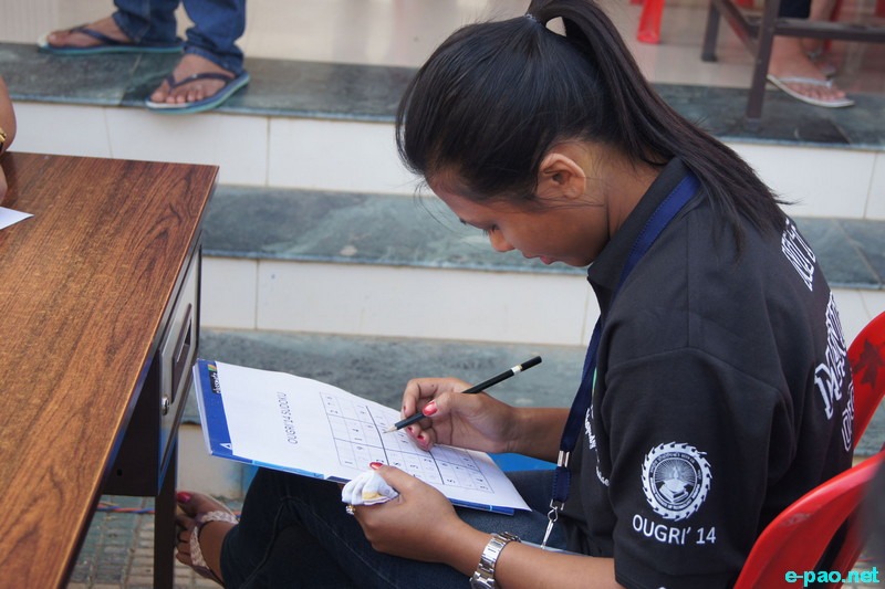 Games and Sudoku Competition as part of Ougri Fest 2014 at NIT Campus, Takyelpat :: 23 March 2014