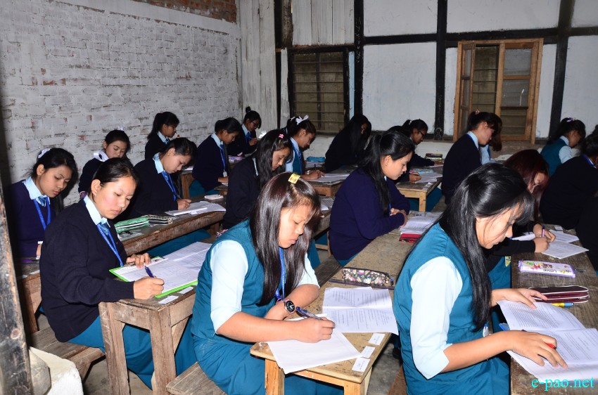 Students appearing for Class XII Exam (Higher Secondary Examination) at Imphal area  :: 16 February 2015
