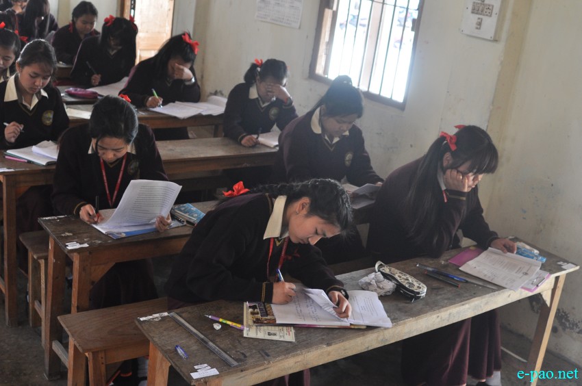 Students appearing for Class X Exam (HSLC Examination) at Imphal area :: 17 February 2015 