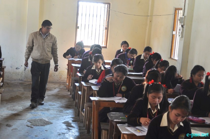 Students appearing for Class X Exam (HSLC Examination) at Imphal area  :: 17 February 2015