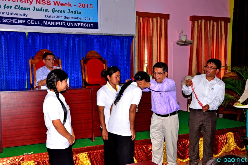 Presentation Ceremony of 3rd Manipur University NSS Award at MU, Canchipur :: 30th September 2015