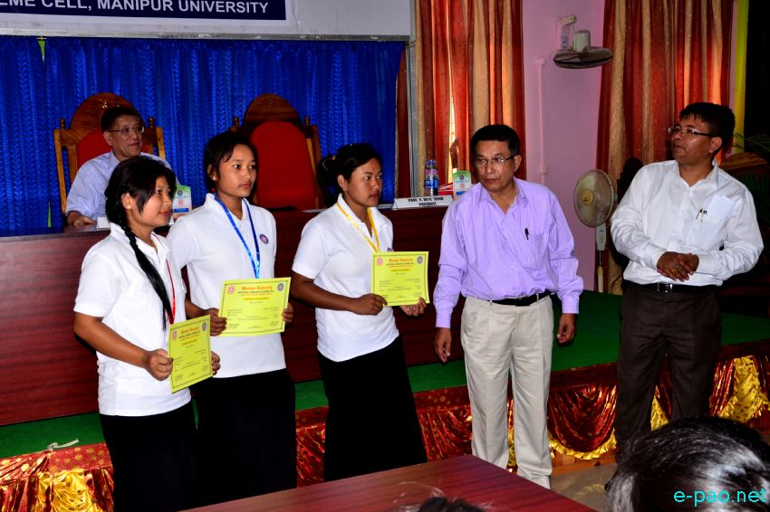 Presentation Ceremony of 3rd Manipur University NSS Award at MU, Canchipur :: 30th September 2015