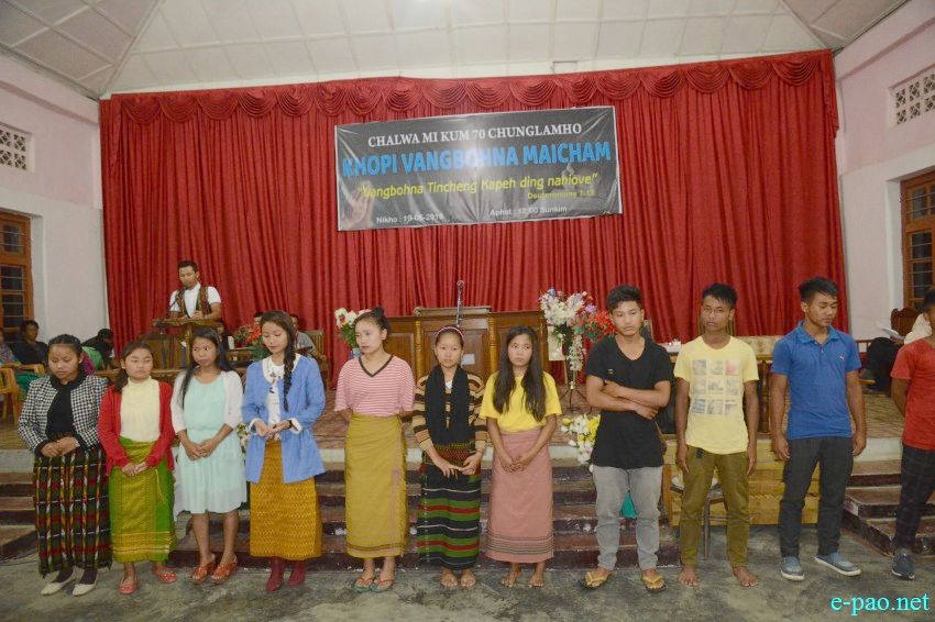 Felicitation Programme to HSLC/HSSLC students at Chalwa Village , Kangpokpi :: 4th July 2018