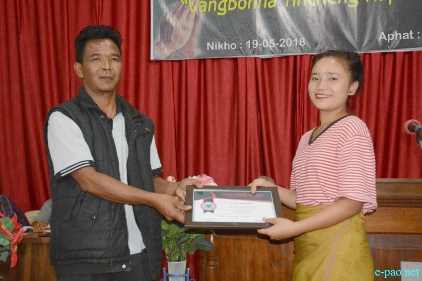 Felicitation Programme to HSLC/HSSLC students at Chalwa Village , Kangpokpi :: 4th July 2018