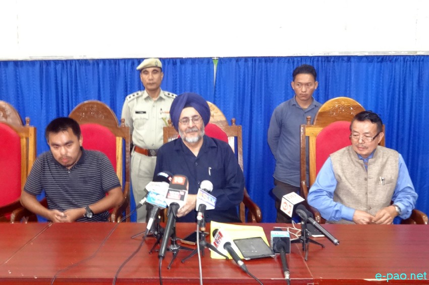 Former chief secretary Jarnail Singh taking charge of Administrator of Manipur University :: 12th October 2018