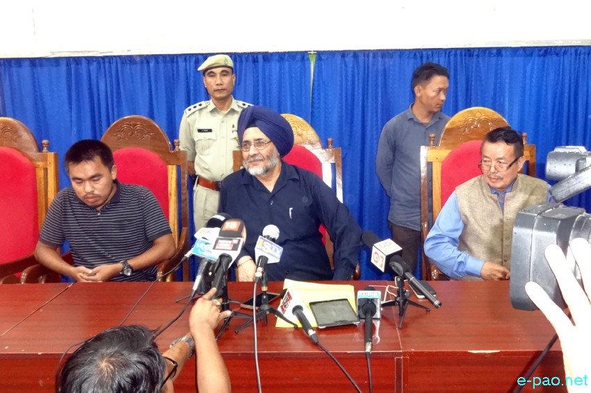 Former chief secretary Jarnail Singh taking charge of Administrator of Manipur University :: 12th October 2018