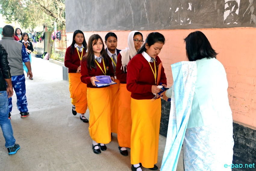 Students appearing for Class XII Exam at TG Hr Sec School & Johnstone Hr Sec School :: 20 February 2020