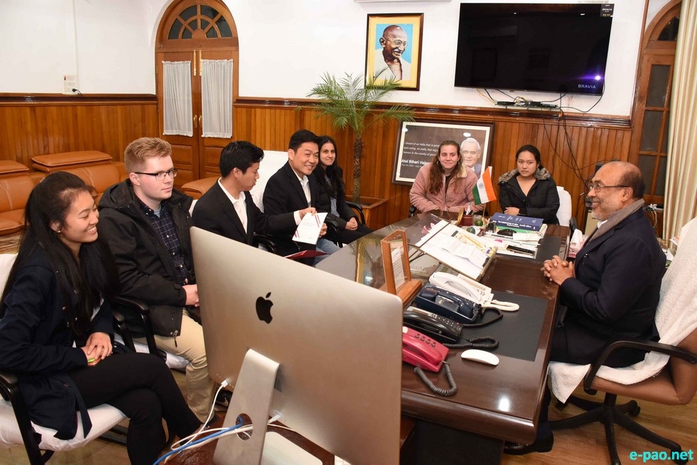 Harvard University team met with Chief Minister N Biren Singh at Imphal :: January 17 2020