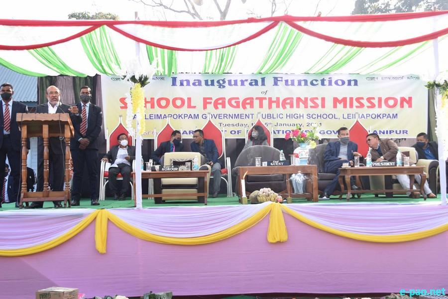 School Fagathanshi Mission at Leimapokpam Govt High School and Oinam Govt Girls High School :: January 05 2021