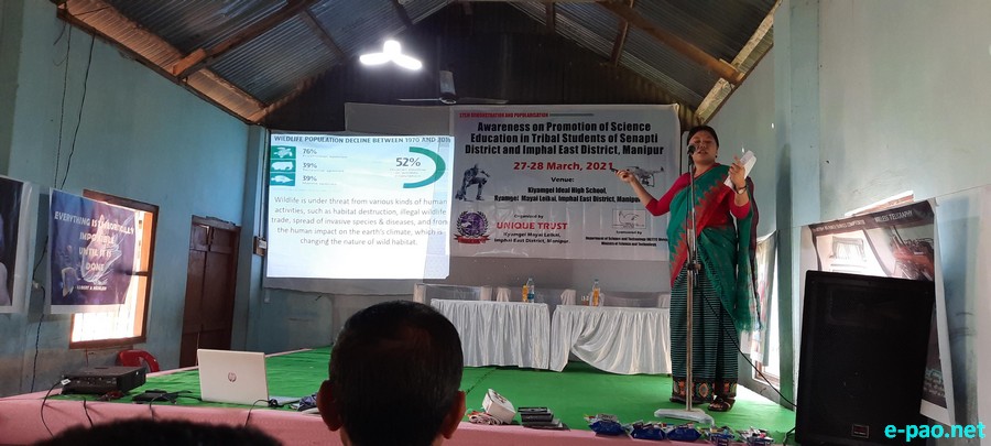 Promotion of science education in tribal students of Senapati & Imphal East :: March 25 & 28, 2021