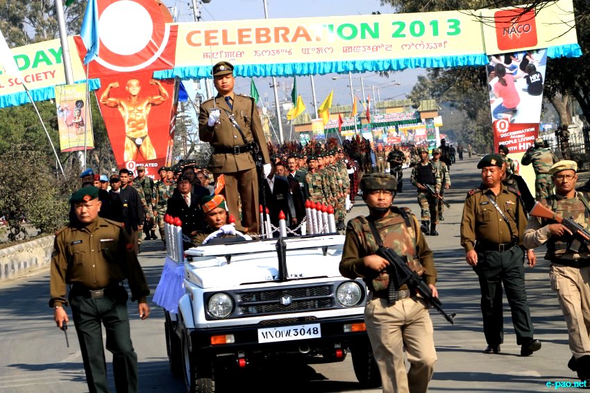 64th Indian Republic Day celebration at Imphal, Manipur on 26 January 2013 