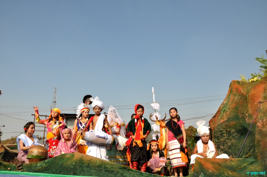 Unity in Diversity - Different communities of Manipur at Republic Day 2013 parade  at Imphal