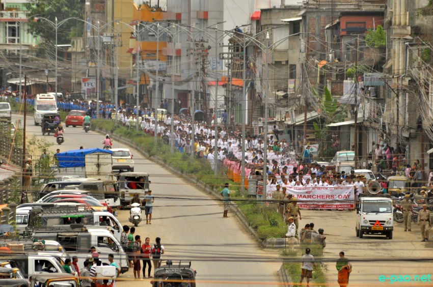 49th Hunger Marchers Day with floral tribute at Pishum Ching and Rally across Imphal :: August 27 2014