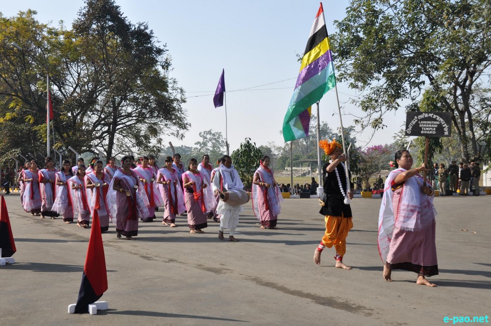 Lainingthou Sanamahi Temple Board at 66th Indian Republic Day at Kangla, Imphal :: 26 January 2015
