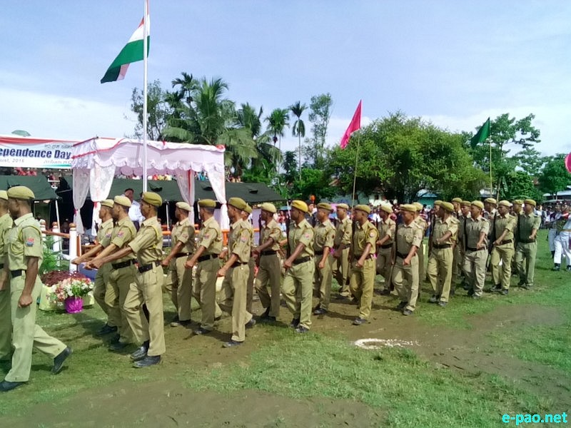 Indian Independence Day observation at Jiribam, Imphal East District :: 15 August 2016