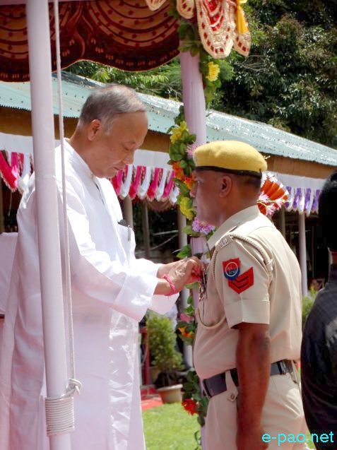 Indian Independence Day observation at 1st MR Ground, Imphal :: 15 August 2016