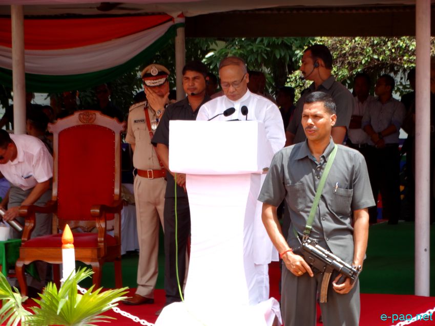 Indian Independence Day observation at 1st MR Ground, Imphal :: 15 August 2016