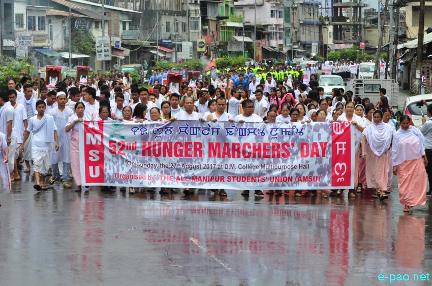 52nd Hunger Marchers' Day (Chaklam Khongchat Numit) at Pishum Chingamacha :: August 27 2017
