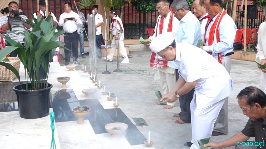 86th Martyr's Day of Haipou Jadonang observed at Haipou Jadonang Park at Keishampat :: 29 August 2017
