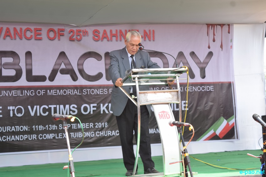 Kukis observed 25th anniversary of 'Sahnit', Kuki Black Day  at Churachandpur :: 13 September 2018
