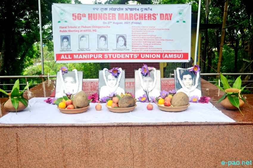 56th Hunger Marchers' Day (Chaklam Khongchat Numit) at Pishum Chingamacha :: August 27 2021