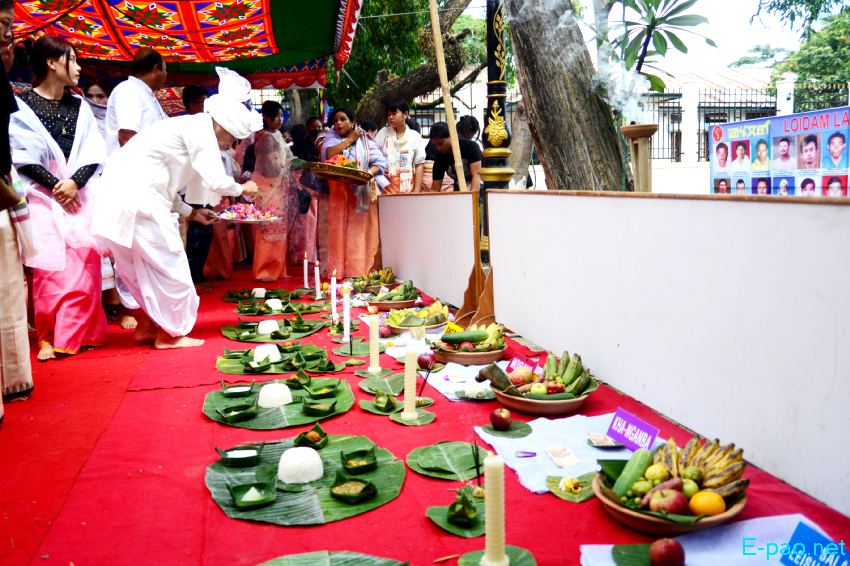  'Laangban Chara Tamba'  (Laangban Gi Nongma Panba) ceremony at Lainingthou Sanamahi Laishang, Haying Khongban, Imphal :: 16th September 2023   