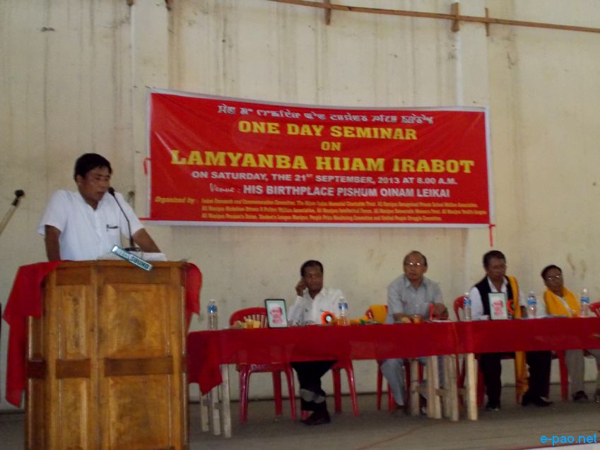 117th Birth Anniversary of Lamyanba Hijam Irabot at  Pishum, Imphal :: 21 Sep / 26 Sep 2013