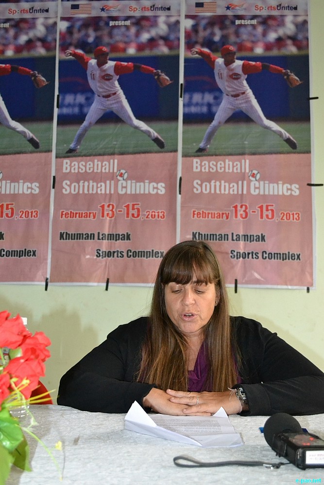 Rachel Suden (Dy Director US Consulate Kolkata) at the All American Baseball And Softball Coaching Camp In Imphal