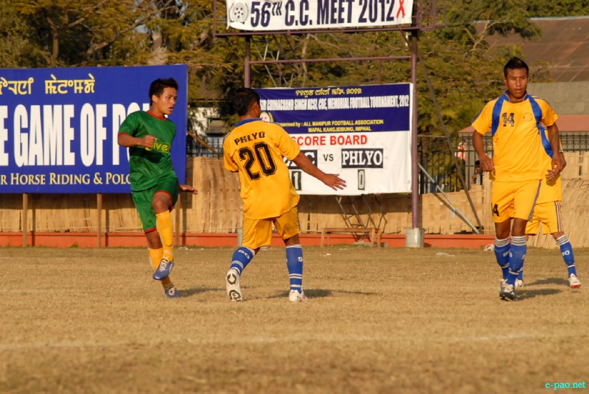 ZFC, Churachandpur Vs PHLYO, Thangmeiband  at 56th CC Meet Football Final round at Mapal Kangjeibung :: 03 January, 2013