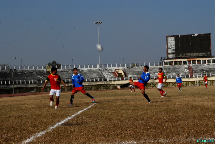 Semi-Final : Assam Regimental Center, Shillong Vs TRAU, Kwakeithel at 56th CC Meet Football :: 15 January, 2013