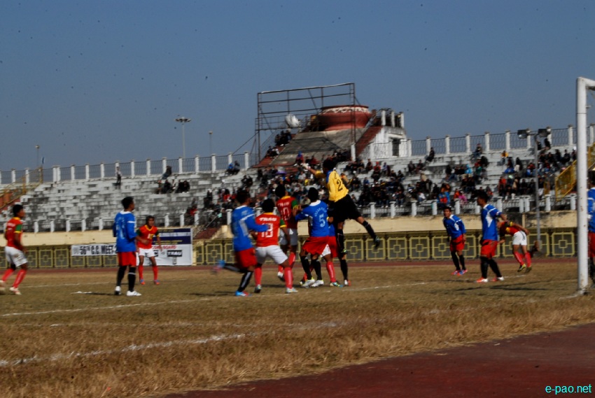 Semi-Final : Assam Regimental Center, Shillong Vs TRAU, Kwakeithel at 56th CC Meet Football :: 15 January, 2013