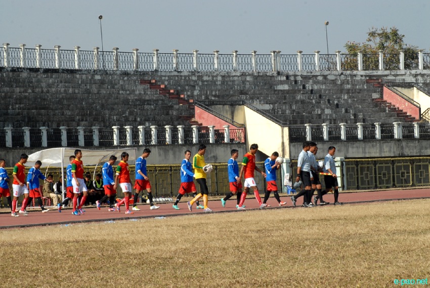 Semi-Final : Assam Regimental Center, Shillong Vs TRAU, Kwakeithel at 56th CC Meet Football :: 15 January, 2013