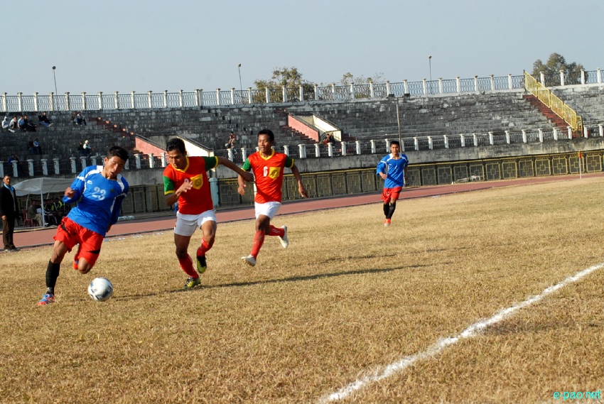 Semi-Final : Assam Regimental Center, Shillong Vs TRAU, Kwakeithel at 56th CC Meet Football :: 15 January, 2013