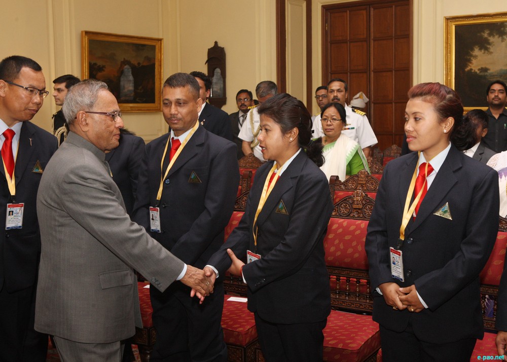 Flagging-off Ceremony for 1st NE Mount Everest Expedition by President of India at Rashtrapati Bhavan, New Delhi :: 20 March 2013