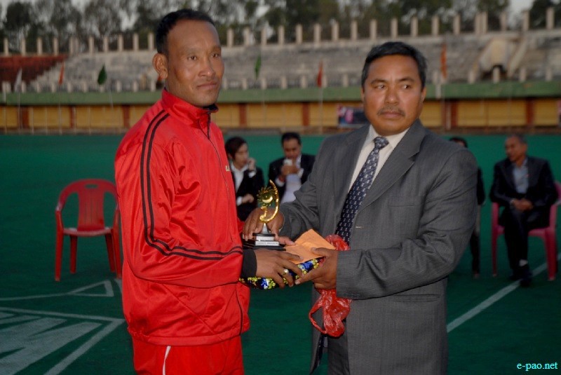 Final match of 14th Dr Kanti Mukherjee Hockey Tournament 2013 at Khuman Lampak Hockey stadium  :: 04 February 2013