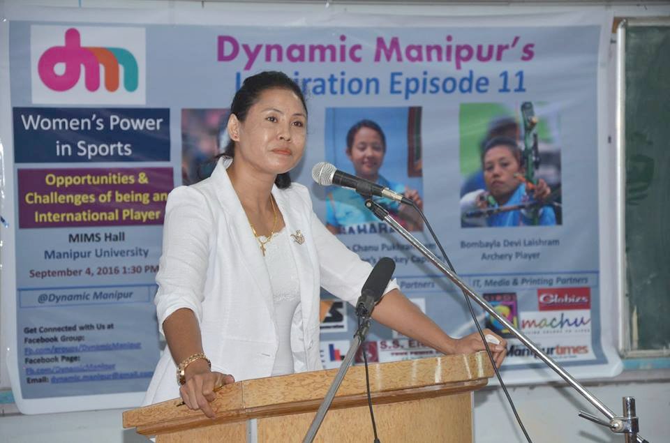 Inspiration workshop on Manipuri Woman Sports Stars at Manipur University, Canchipur :: 4th September, 2016