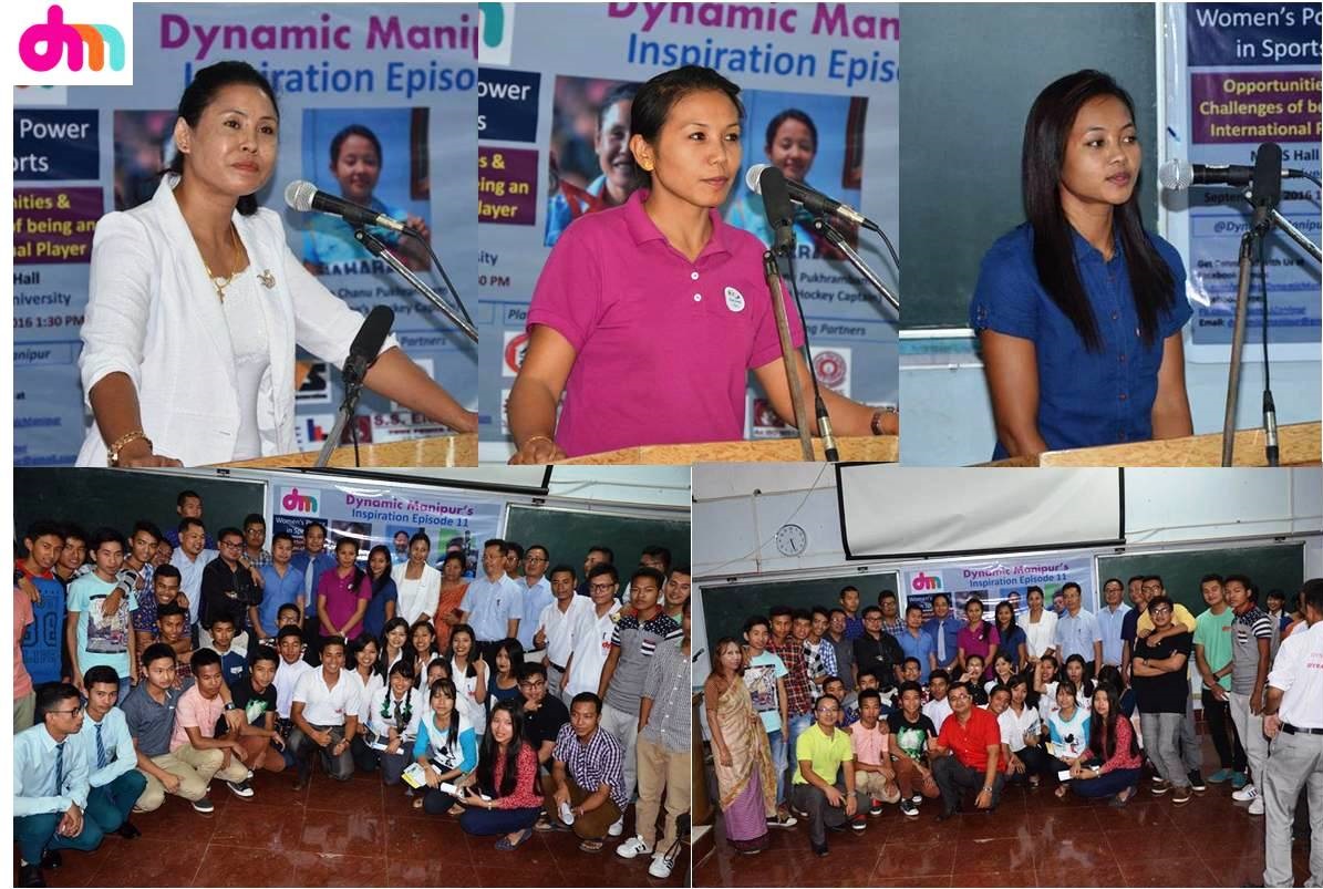 Inspiration workshop on Manipuri Woman Sports Stars at Manipur University, Canchipur :: 4th September, 2016