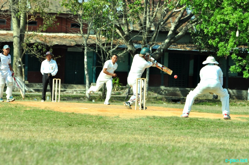 Cyclone Vs  KSC : 14th Manipur Veteran Cricket Tournament at Oriental College :: 7th March 2017