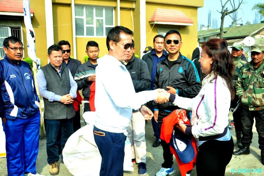 8th AMWJU Journalist Annual Sports Meet: Torch march from Kangla to Manipur Press Club :: 1st March 2018