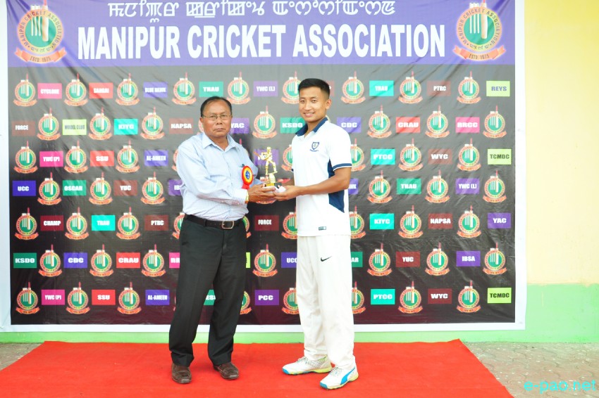 4th MCA Plate Tournament : Al-Ameen Cricket Club Lilong Vs Model Club Chingamakha  at Luwangpokpa Cricket Stadium :: 18 May 2018