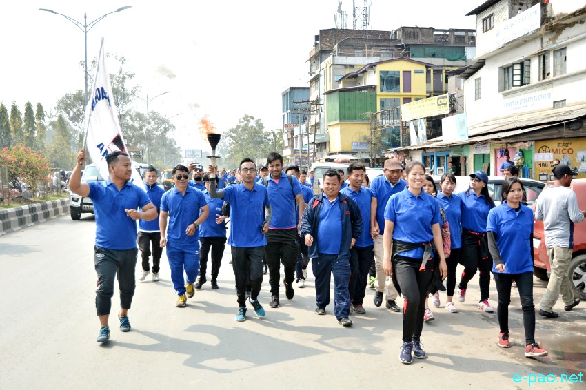 Torch Rally of 9th Annual Journalists Sports Meet from Kangla, Imphal :: 20 March 2019