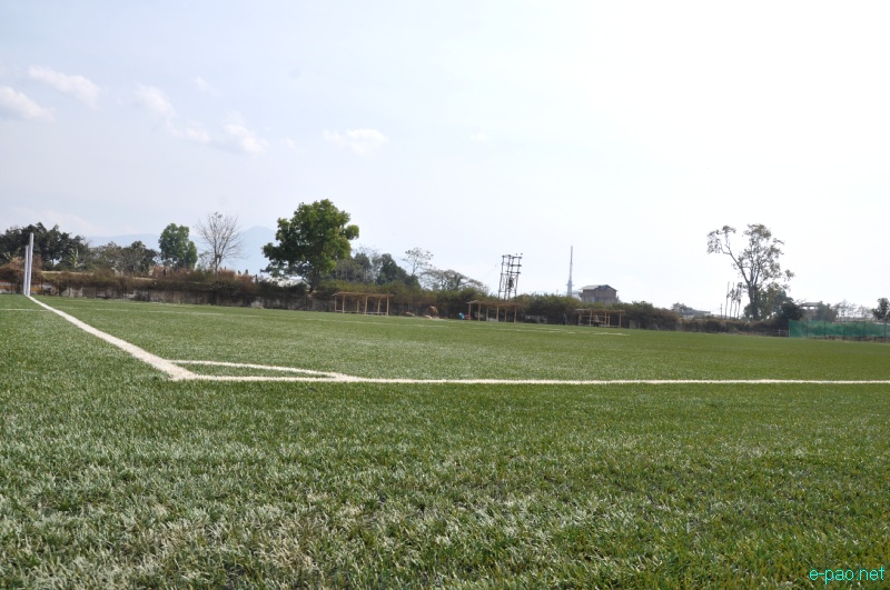 Artificial Football Synthetic Turf at Rising Athletic Union Ground, Imphal :: 01 February 2013